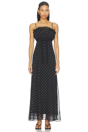 Frill Pleated Midi Dress Zimmermann