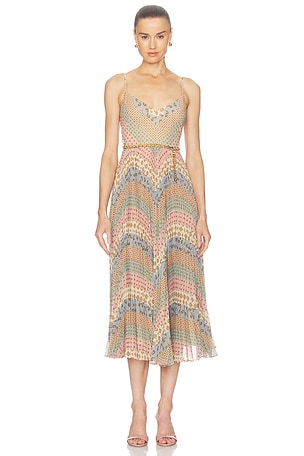 Sunray Pleated Picnic Dress Zimmermann