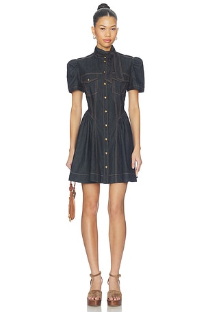 Denim Corset Mini Dress Zimmermann