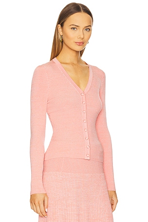 Zimmermann Illuminate Mouline Cardigan in Blush