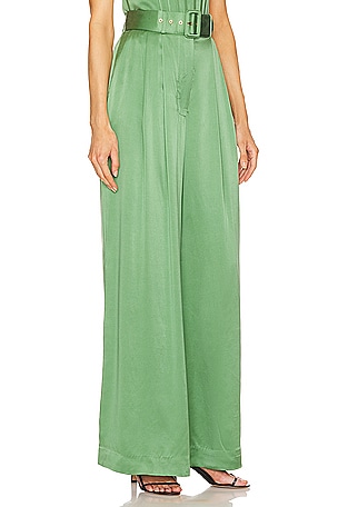 Zimmermann Tuck Pant in Green