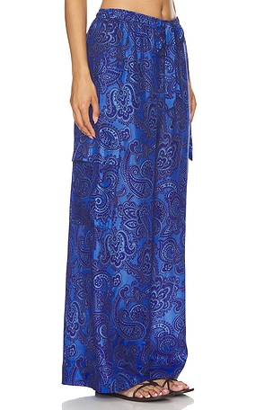 Zimmermann Ottie Relaxed Pant in Blue