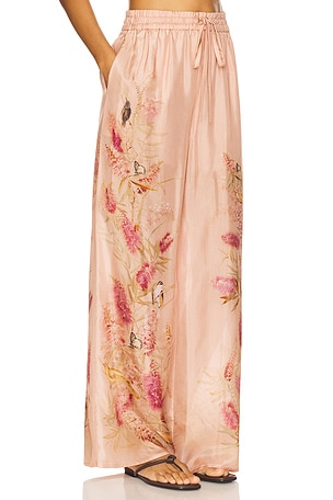 Zimmermann Cascadian Relaxed Pant in Pink