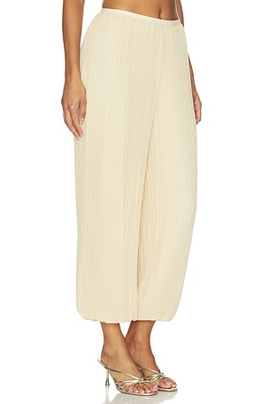 Zimmermann Pleated Harem Pant in Cream. Size 0 / XS. Also