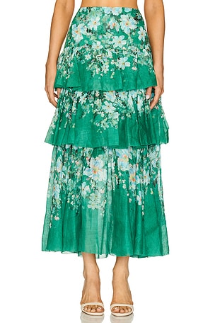 Everley Tiered Midi Skirt Zimmermann