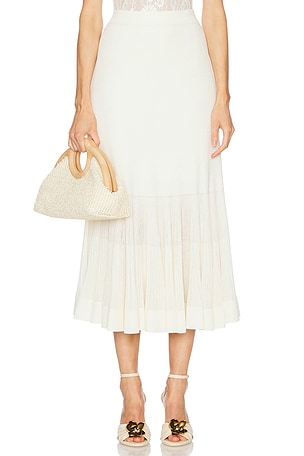 Illuminate Pleated Frill Skirt Zimmermann