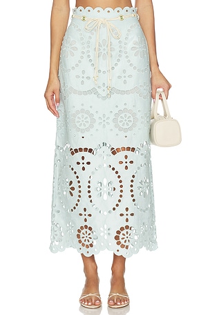 Awaken Embroidered Skirt Zimmermann