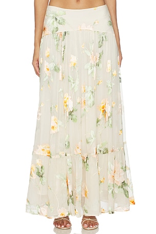 Carousel Burnout Midi Skirt Zimmermann