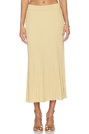 Luna Metallic Midi Skirt Zimmermann