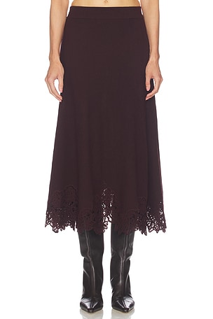 Valiant Merino Lace Skirt Zimmermann