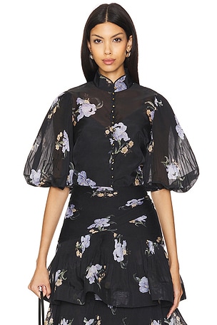 Pleated Buttoned Blouse Zimmermann