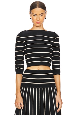 Crush Stripe Cropped Top Zimmermann