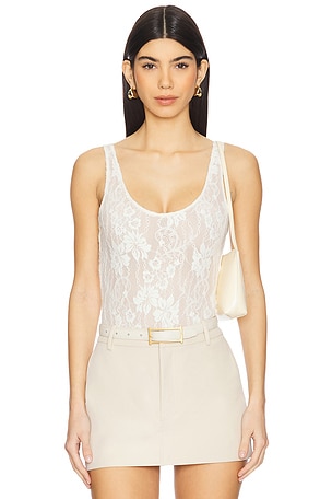 Lace Scoop Body Suit Zimmermann