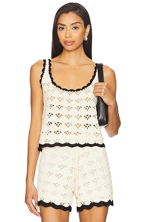 Rhiannon Crochet Tank Top Zimmermann