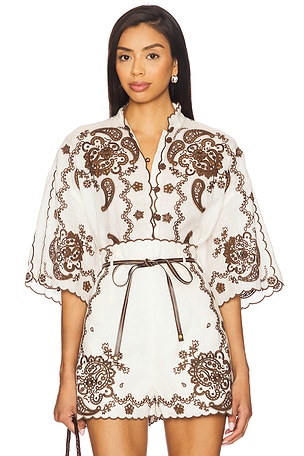Ascension Embroidered Shirt Zimmermann