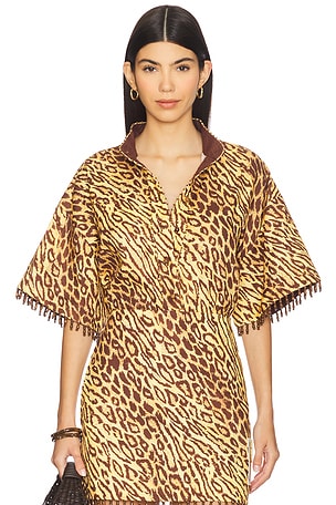 Coco Beaded Fringe Shirt Zimmermann