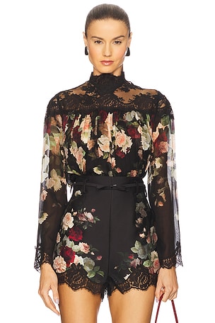 Lace Yoke Blouse Zimmermann