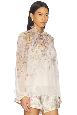 Zimmermann Rebellion Billow Blouse in Cream