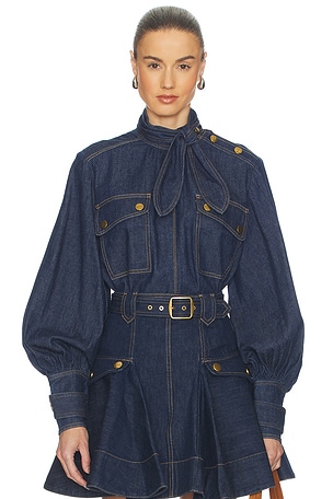 Denim Cargo Blouse Zimmermann