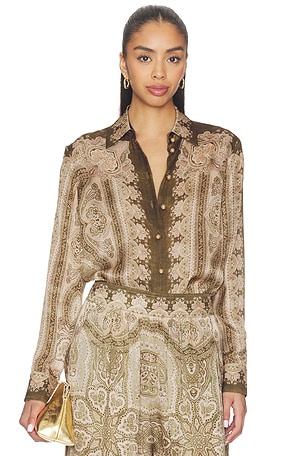 Luna Satin Shirt Zimmermann