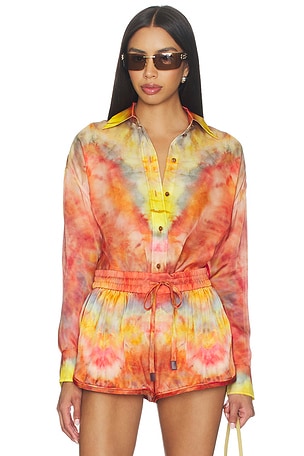 Alchemy Relaxed Satin Shirt Zimmermann