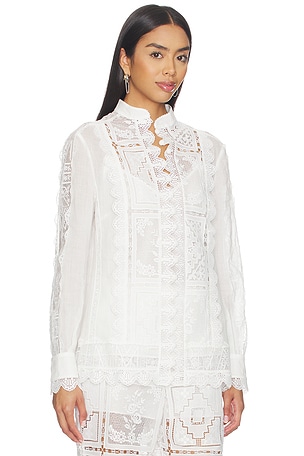 Zimmermann blusa aster en color blanco