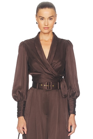 Silk Wrap Top Zimmermann