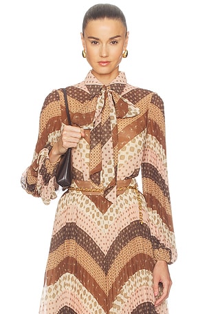 Sunray Collard Shirt Zimmermann