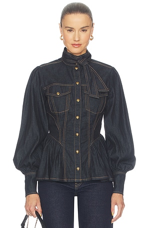 Denim Fitted Shirt Zimmermann
