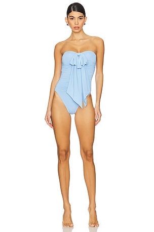 Acacia Drape Bow One Piece Zimmermann