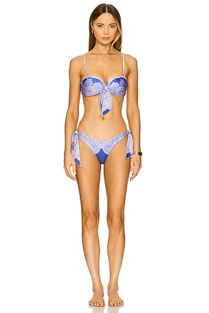 Zimmermann Maxine Scarf Tie Bikini in Purple