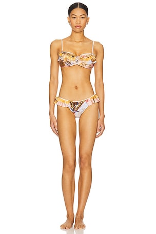 Zimmermann Ascension Frill Bikini Set in Pink