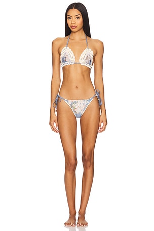 Cascadian Crochet Triangle Bikini Set Zimmermann