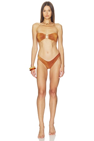 Daylight Metallic Trim Bikini Set Zimmermann