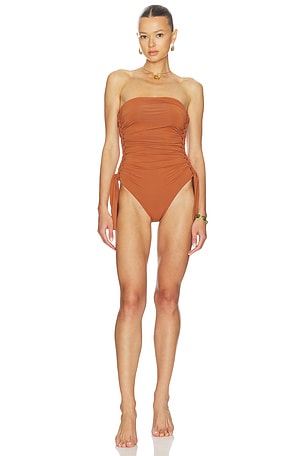 Daylight Braided Gathered One Piece Swimsuit Zimmermann
