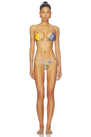 Patience Spliced Triangle Bikini Set Zimmermann