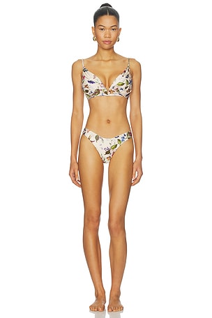 Patience Tuck Plunge Bikini Set Zimmermann