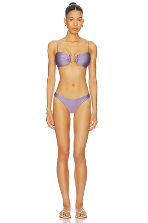 Zimmermann Indra Bamboo Trim Bikini in Lavender