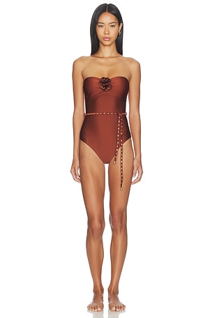 Indra Studded Flower One Piece Zimmermann