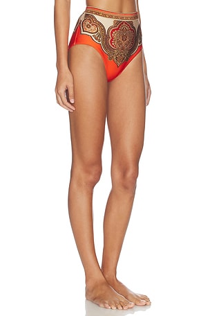 Zimmermann Mahon High Waist Pant in Orange