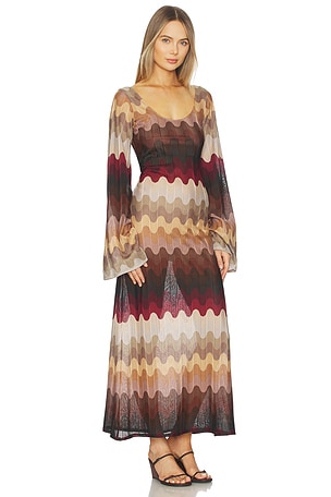 Zuleyha Kuru Sienna Dress in Brown, Black