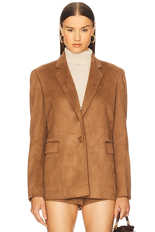 Zuleyha Kuru Denny Jacket in Brown. Size 44. Also