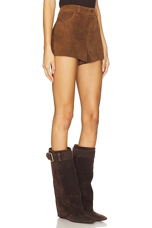 ZUT SHORT À BANDE SUR LA TAILLE en Marron