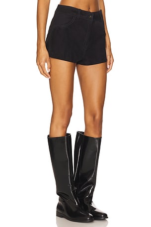 ZUT x REVOLVE Belmont Suede Shorts in Navy. Size XS. Also