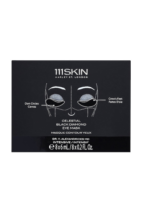view 2 of 3 Celestial Black Diamond Eye Mask 8 Pack in 