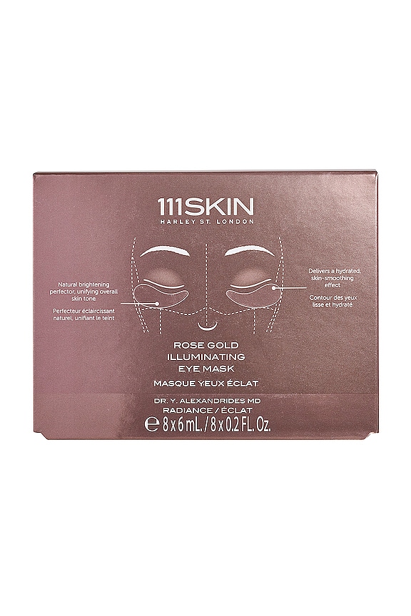 view 2 of 2 Rose Gold Illuminating Eye Mask 8 Pack in 