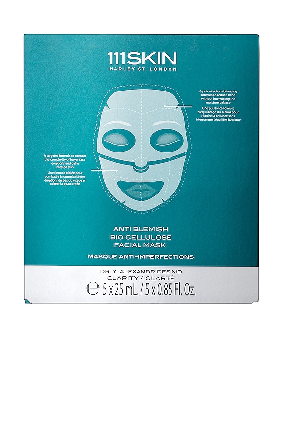 view 2 of 3 Anti Blemish Bio Cellulose Facial Mask 5 Pack in 