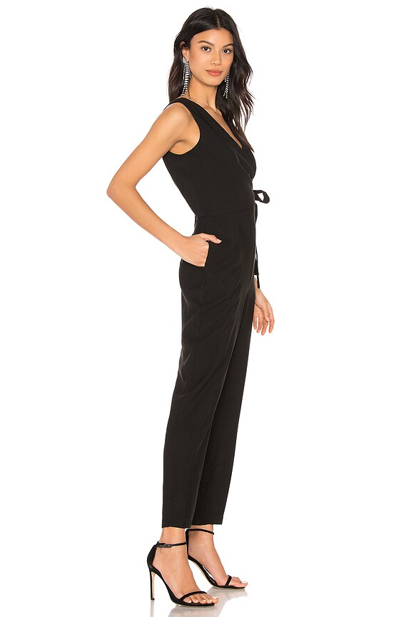 view 2 of 3 Wrap Front Jumpsuit in Rich Black