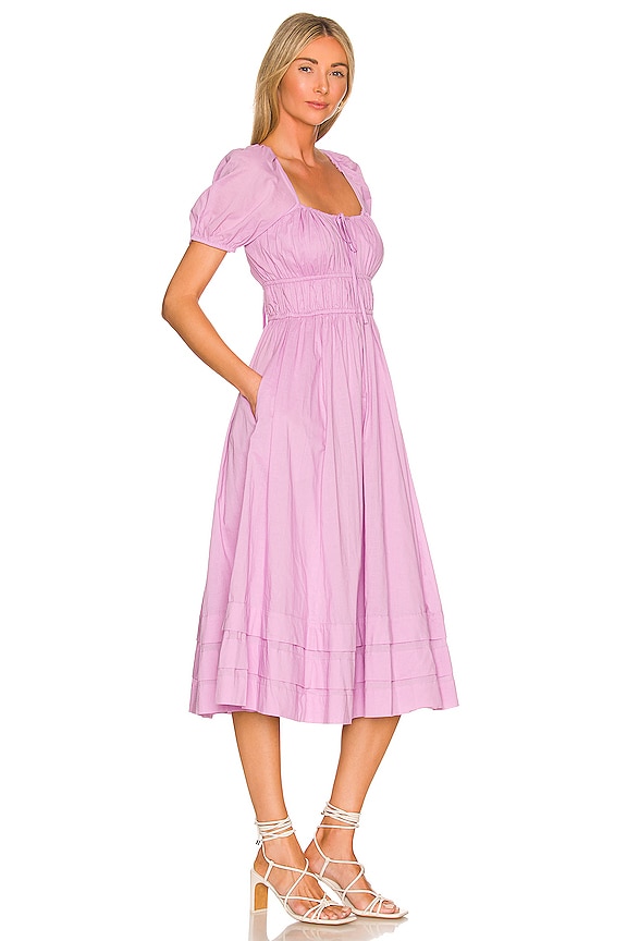 view 2 of 3 VESTIDO A MEDIA PIERNA FRUNCIDO in Violet