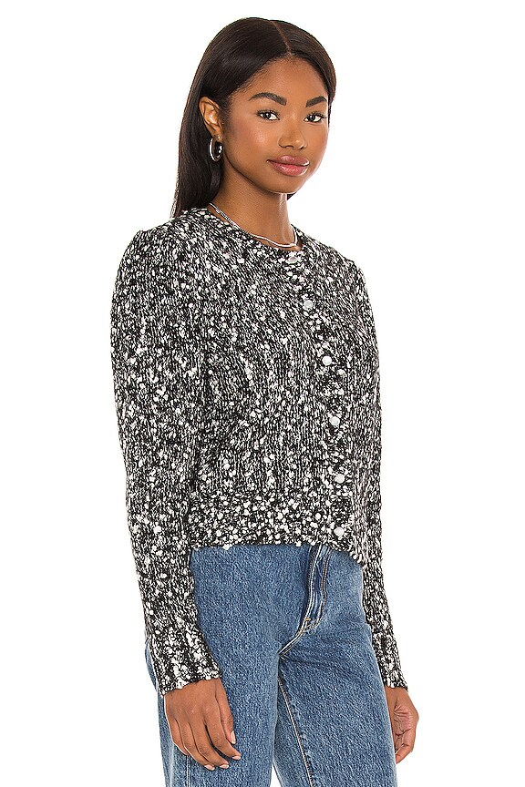 view 2 of 4 Puff Sleeve Cardigan in Rich Black